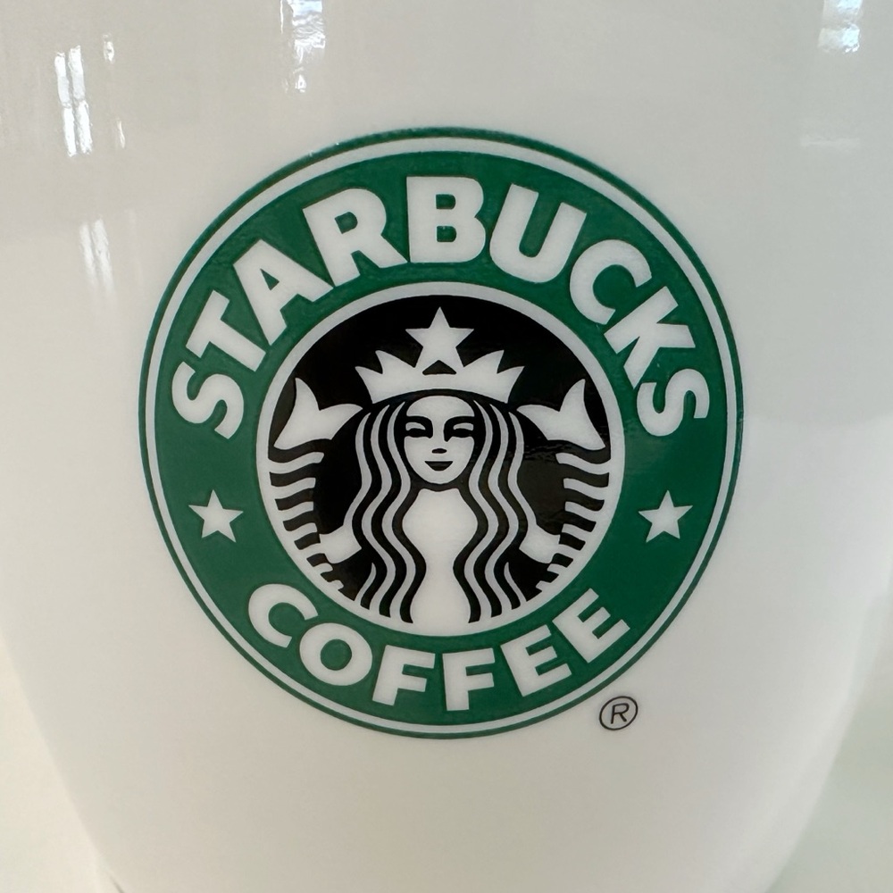 Set of 4 bone china Starbucks mugs 12 oz each 2008 - Picture 3 of 8